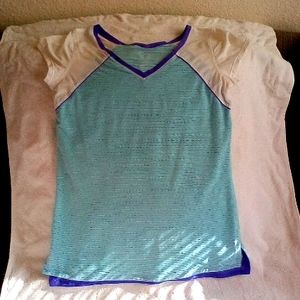 Lululemon Purple & Baby Blue Top